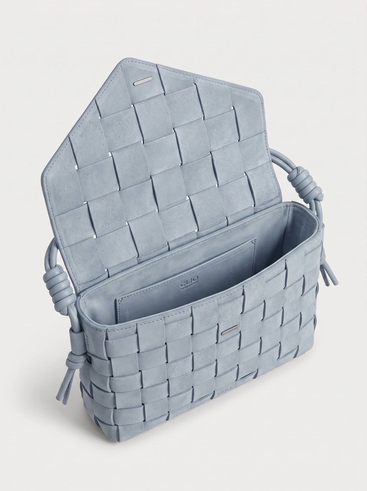 Lattice Suede Bag