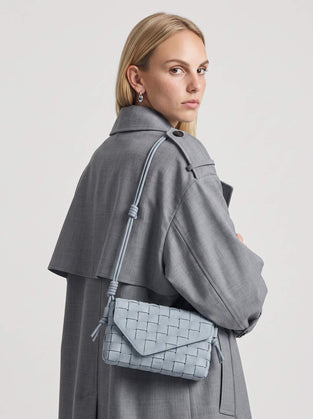 Lattice Suede Bag