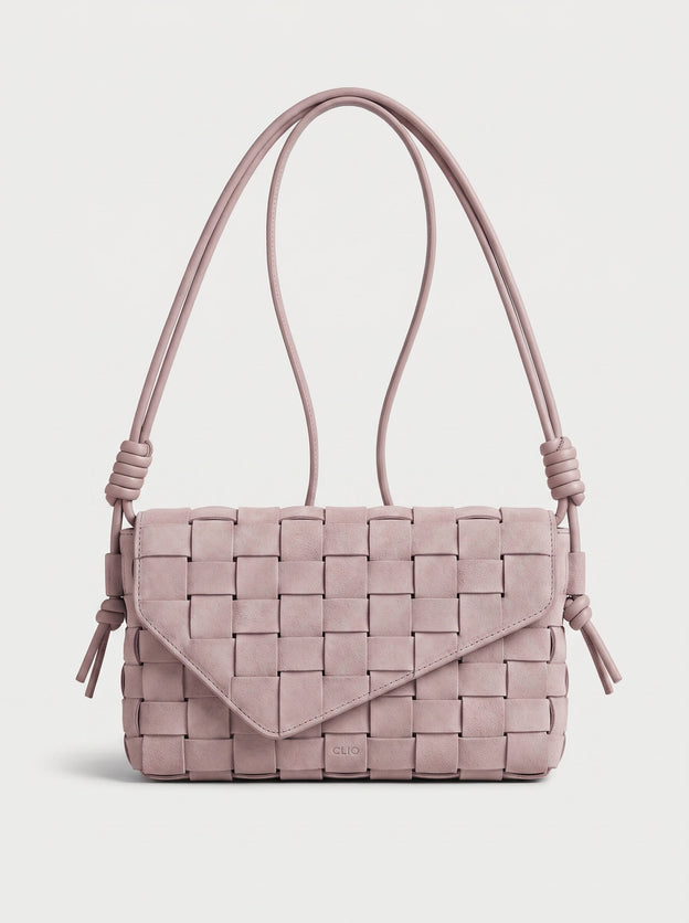 Lattice Suede Bag