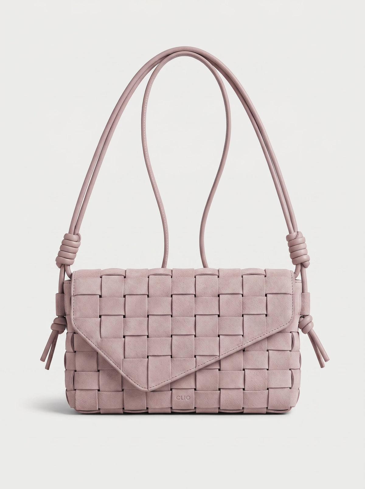 Lattice Suede Bag
