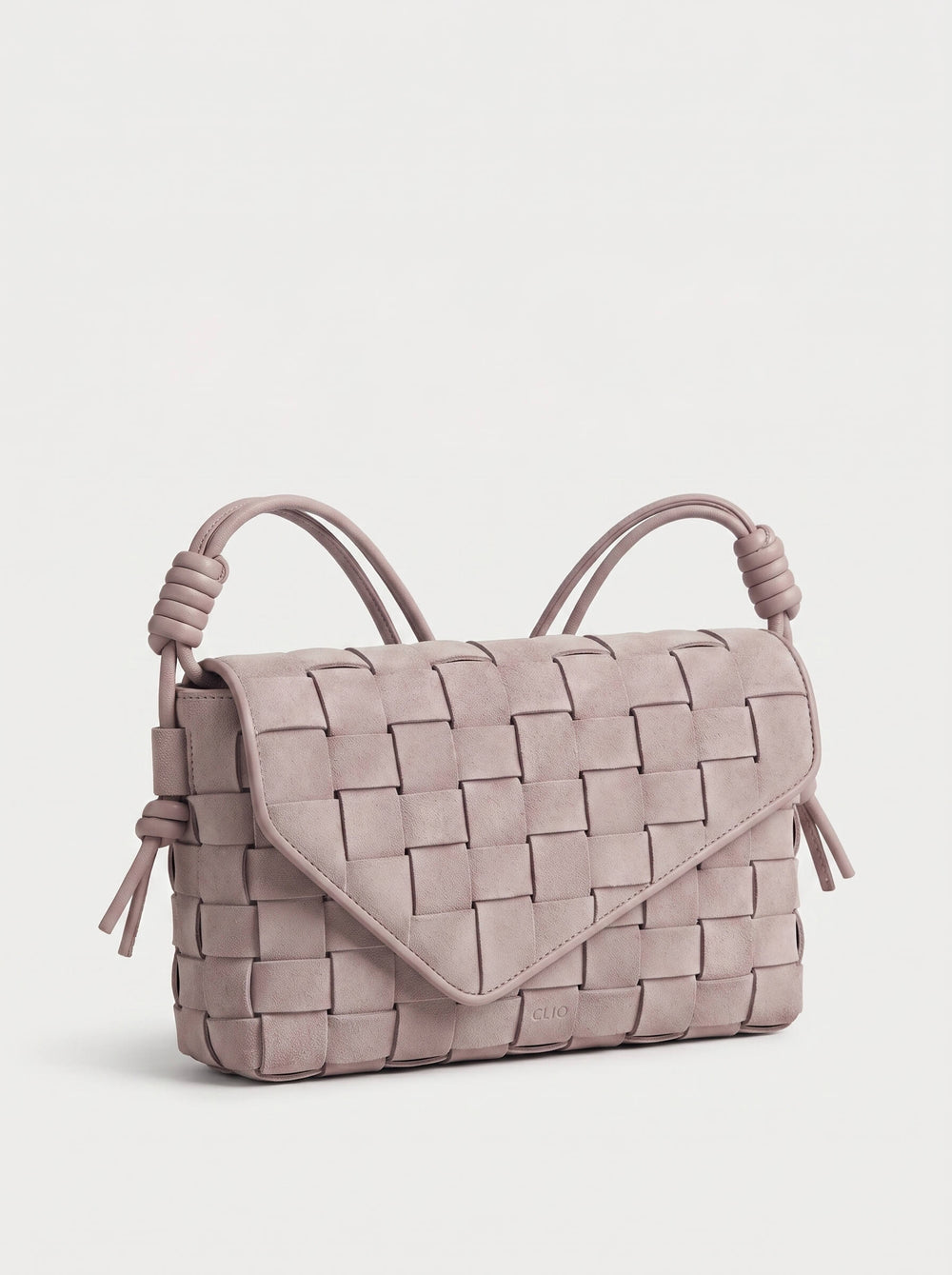 Lattice Suede Bag