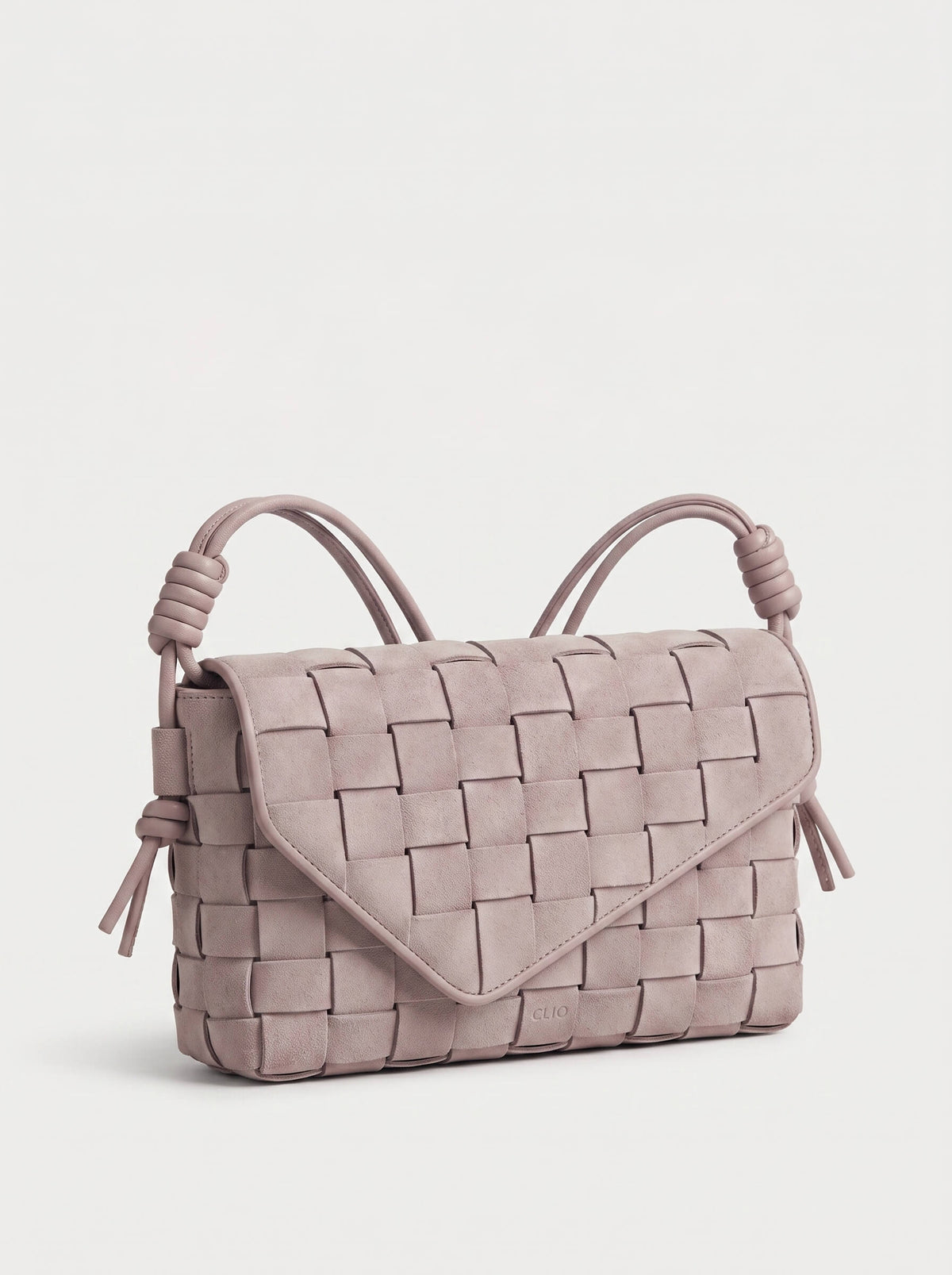 Lattice Suede Bag