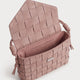 Lattice Suede Bag