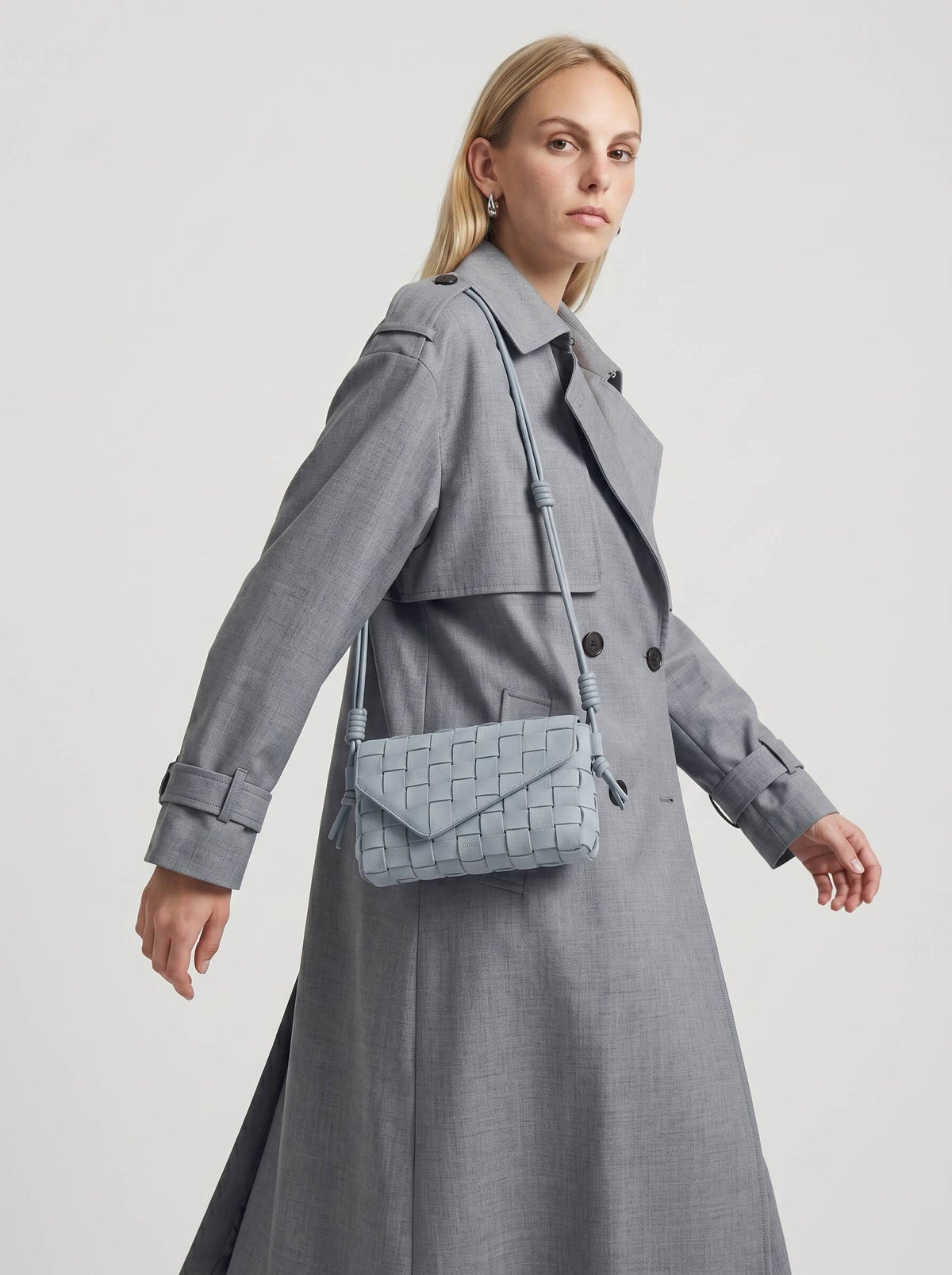Lattice Suede Bag