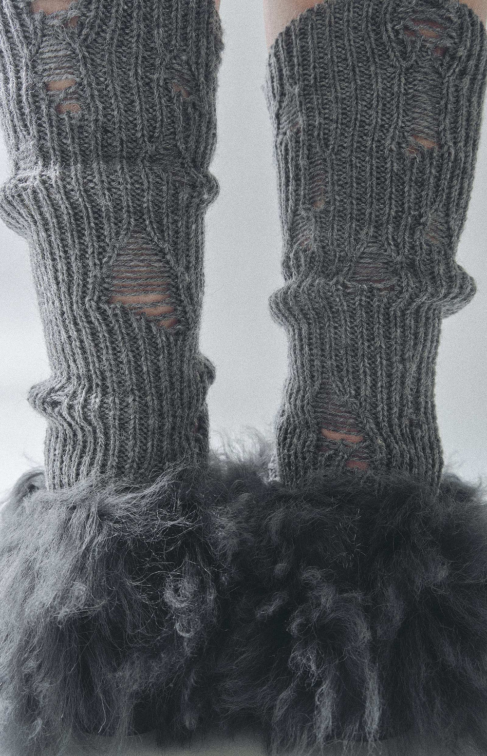 Chaussettes d'hiver trouées
