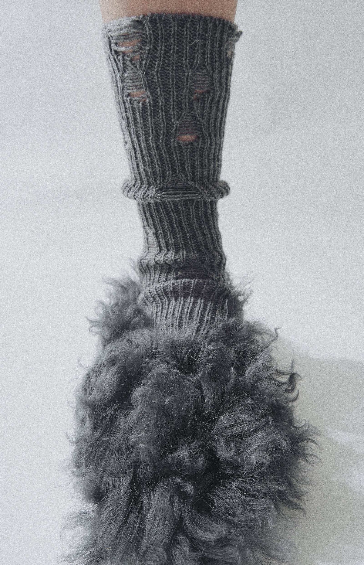 Chaussettes d'hiver trouées