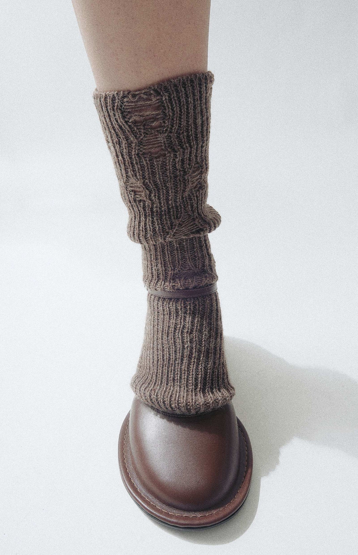 Chaussettes d'hiver trouées