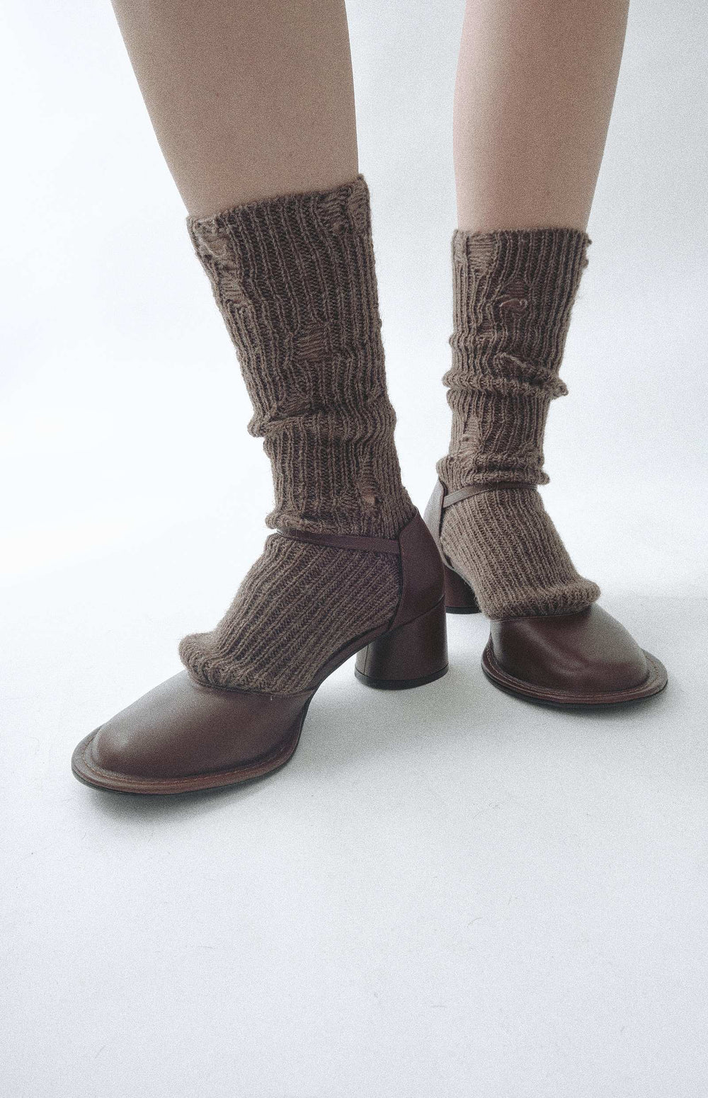 Chaussettes d'hiver trouées