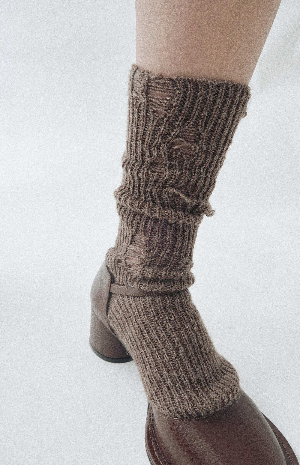 Chaussettes d'hiver trouées