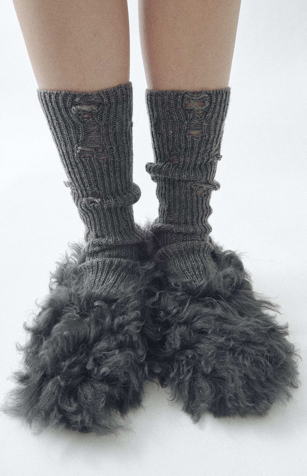 Chaussettes d'hiver trouées